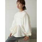 ショッピングラメ tシャツ ペプラムラメ裏毛プルオーバー レディース