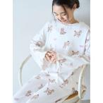 パジャマ ルームウェア プードル柄ロンT レディース