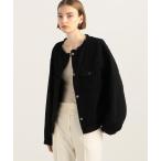 「TOMORROWLAND」 ノーカラージャケット 36 ブラック レディース