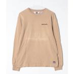 [BEN DAVIS] one отметка футболка с длинным рукавом M бежевый мужской 