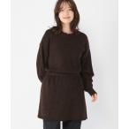 ショッピングチュニック チュニック 5ゲージカラーネップダブルフロントニットチュニック