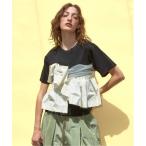 「MAISON SPECIAL」 半袖カットソー FREE ブラック レディース