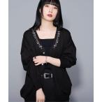 [Ellno Loset] вязаный кардиган LARGE черный мужской 