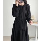 ワンピース ドロストティアードコーヂュロイワンピース