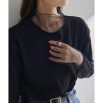 ショッピングカットソー tシャツ チュールドッキングレイヤードカットソー レディース