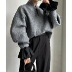 tシャツ バルーンカフリブトップス レディース