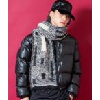 ショッピングＺＡＫＫＡ マフラー ストール an meets zakka ストライプクラッシュダメージファー混ウールニットマフラー(27cm×160cm) レディース メンズ