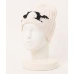 ショッピングモコモコ ニット帽 ニットキャップ an meets zakka モコモコファーＮＹロゴミックスリブニットビーニー レディース メンズ