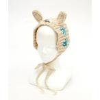 耳当て イヤーマフ an meets zakka ウサ耳肉厚ニットボンネットイヤーマフ レディース メンズ