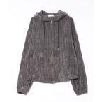 ショッピングＺＡＫＫＡ パーカー an meets zakka ベルベットケーブルZIPパーカー(ベルベットケーブルワイドパンツとセットアップ可) メンズ レディース