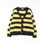 ショッピングＺＡＫＫＡ カーディガン an meets zakka アンゴラウールボーダーカーディガン メンズ レディース