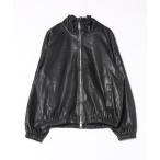 ショッピングＺＡＫＫＡ ブルゾン アウター an meets zakka 合成皮革ブルゾンジャケット メンズ レディース