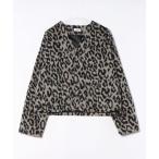 カーディガン an meets zakka レオパードファータッチカーディガン メンズ レディース