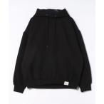 パーカー an meets zakka 編み込みスウェットプルオーバーパーカー メンズ レディース