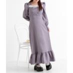 ワンピース フリルリボンマーメイドワンピース「大きいサイズ有り」