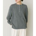 ショッピングセーター ニット セーター FOX混ヘンリーネックニット レディース