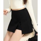 スカート ツイード調 ミニスカパン/ショート丈ボトムス