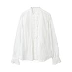 ブラウス シャツ スタンドカラーブラウス レディース