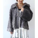 ショッピングカール コート アウター カールフェイクファーコート レディース