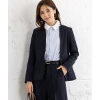 ショッピングスーツ セットアップ 「洗えて動けるスーツ」カラーレスジャケット＆ワイドパンツセット レディース
