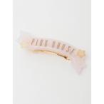 ヘアクリップ ラメ入り星ロゴバレッタ