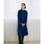 ショッピングマキシ丈ワンピース ワンピース ウールジャージーシャツワンピース