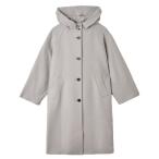 コート アウター ウールビーバーフードロングコート レディース