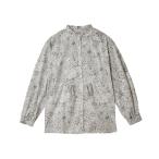 ブラウス シャツ リバティプリントスタンドブラウス レディース