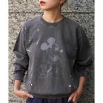 ショッピングミッキー トレーナー スウェット GOOD ROCK SPEED (グッドロックスピード) 「追加2」別注ピグメントミッキースウェット/UNISEX レディース