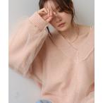 ショッピングバブ ニット セーター リバーシブルチュールレイヤードニット レディース