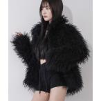 ショッピングmiddle コート アウター 「 ２color 」シャギーフェイクファーレディミドルコート ／ shaggy fake fur lady middle coat