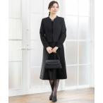 ショッピング喪服 セットアップ 「洗える喪服」ノーカラージャケット＆フレアワンピースセット レディース