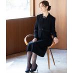 ショッピング喪服 セットアップ 「洗える喪服」ノーカラージャケット＆フレアワンピースセット レディース
