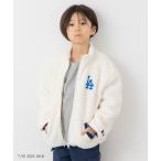 ブルゾン アウター 「MLB」刺繍ロゴ ボアジャケット キッズ 子供服 男の子 女の子