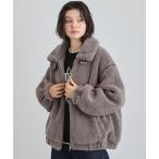 ブルゾン アウター マシュマロタッチ ボアボンバージャケット レディース