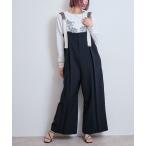 サロペット オーバーオール センタータックサロペット レディース