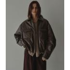 ブルゾン アウター バルーンシルエットパディングブルゾン レディース