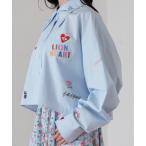 ショッピングキャスキッドソン ブラウス シャツ コラージュショートシャツ レディース