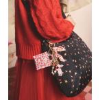 ショッピングキャス チャーム ブックバッグ キーリングFolding Star Ditsy レディース