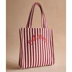 トートバッグ ラージ ブックバッグ Cherry Stripe レディース