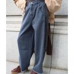 ショッピングコンビ ジーンズ デニム デニムパンツ 「CYAN TOKYO」ツィードコンビワイドデニム レディース