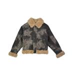 ブルゾン アウター リバーシブルボアブルゾン レディース