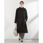 ショッピングロングコート コート チェスターコート スタンドカラーロングコート/ブラック レディース