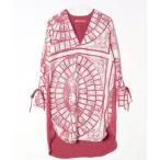 ショッピングチュニック 「mintdesigns」 長袖チュニック 2(M) レッド レディース