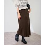 スカート フェイクスエードタイトスカート