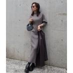 ショッピングニットワンピース 「anuans」 ニットワンピース FREE グレー レディース