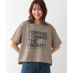 「GLOBAL WORK」 半袖カットソー FREE モカ レディース