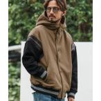 ショッピングスタジャン 「CAMBIO」 スタジャン L ベージュ×ブラック メンズ