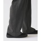 スラックス ヒールカット ルーズ ストライプ スラックス メンズ