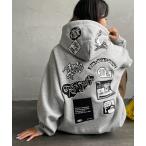 パーカー 「WEB限定」「BEN DAVIS/ベンデイビス」 マルチワッペン バックプリントパーカー レディース メンズ